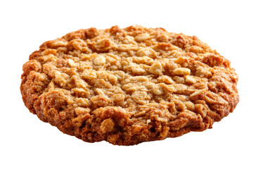 Baking oatmeal cookies at home a cozy food photography experience. Isolated on transparent background, png.