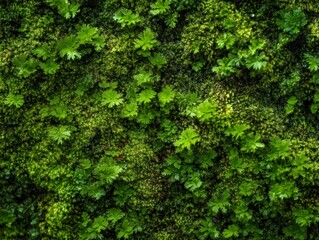 Vibrant Green Moss Texture on Nature's Forest Floor