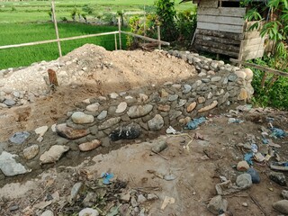 House foundations that are still under construction