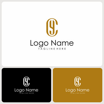 vector logo icon initials CY. logo concept