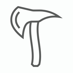 axe icon, pickaxe vector, ice axe illustration