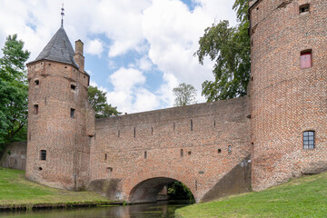 Parts of the old city walls in the historic city of Amersfoort, Netherlands