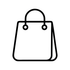 Shopping bag  line icon