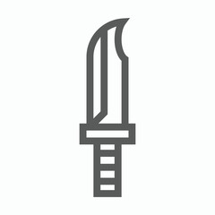 knife icon, chopper vector, cleaver illustration