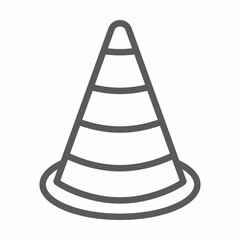traffic cone icon, traffic vector, cone illustration