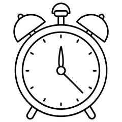 Minimal Alarm Clock Outline Design