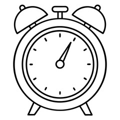 Minimal Alarm Clock Outline Design