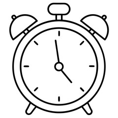 Minimal Alarm Clock Outline Design