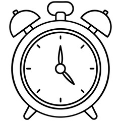 Minimal Alarm Clock Outline Design