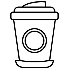 Minimal Coffee Cup Line Art