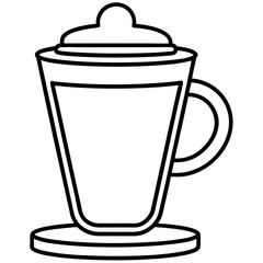 Minimal Coffee Cup Line Art