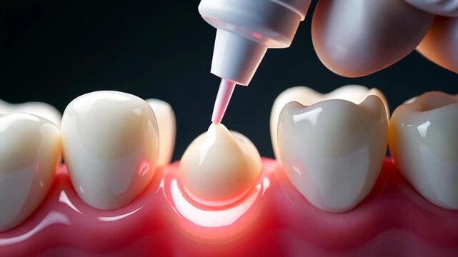 root canal sealant, dental filling, enamel protection. Oral health. Sealants prevent tooth decay. Materials harden under light. Adhesive bonds strengthen enamel.
