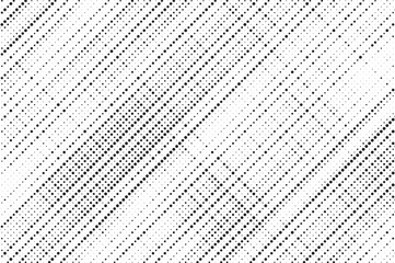 Obraz premium Grunge halftone gradient texture. Faded grit noise background. Sandy gritty wallpaper. Retro pixelated backdrop. Black and white anime or manga comic overlay. Vector graphic design textured halftone
