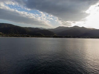 Amazing sunrise at Juquehy Beach in São Sebastião