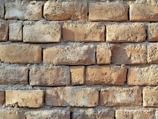 Une texture unique de briques anciennes sur un mur extérieur