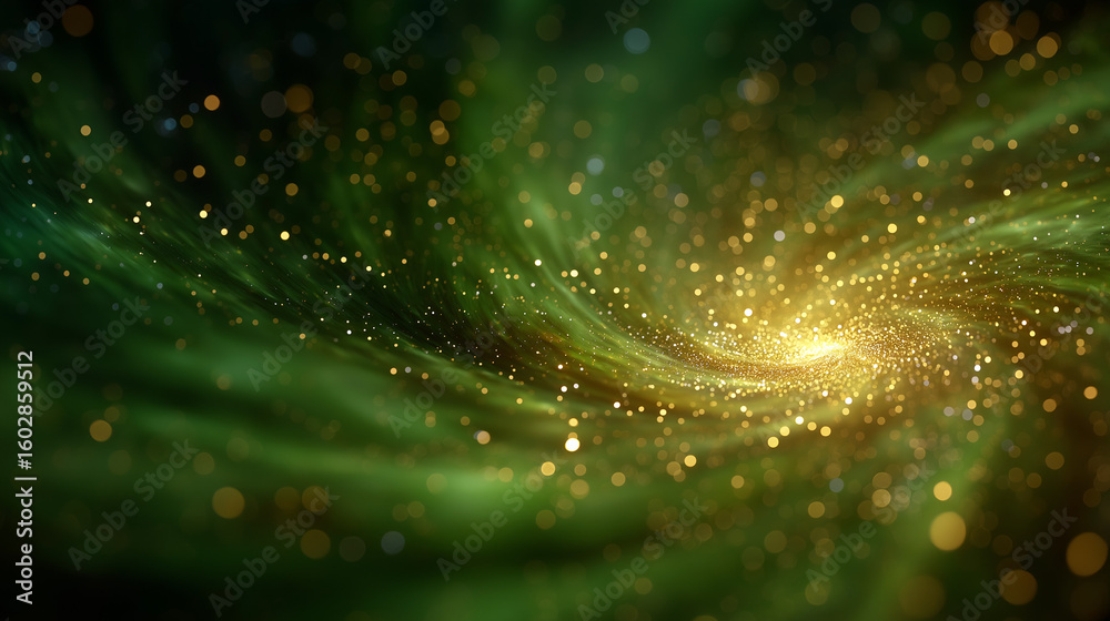Canvas Prints celestial dance: abstract and mesmerizing image of a glowing galaxy, filled with vibrant swirls of e
