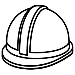 Minimal Hard Hat Line Icon