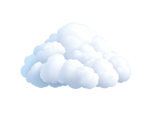 Fluffy 3D Cloud Illustration