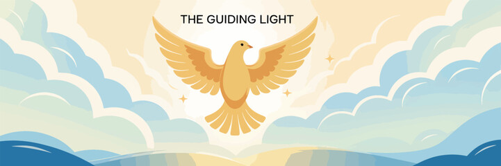 Flat religion banner vector illustration