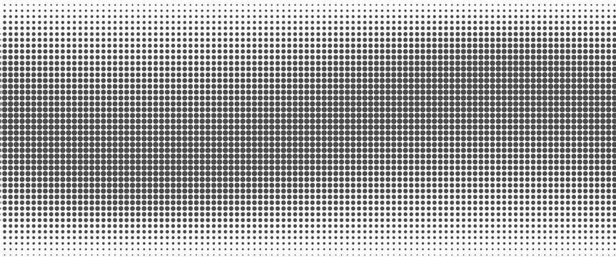 Grunge halftone gradient background. Faded grit noise texture. White and black sand wallpaper. Retro pixelated backdrop. Anime or manga style comic overlay. Vector graphic design textured template