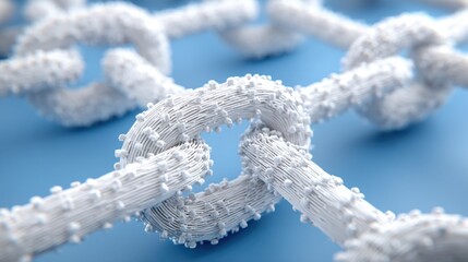 A white knot symbolizing security and integrity in the bitcoin quantum integrity grid conceptual framework