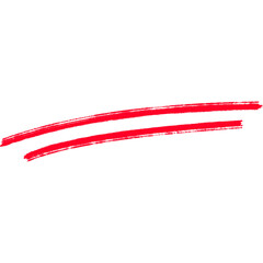 Red Hand-drawn Underlines – Marker Stroke Lines for Highlight or Emphasis