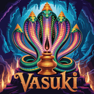 Vasuki Traditional oriental golden dragon sculpture adorning an ancient Asian temple, symbolizing rich culture and intricate art