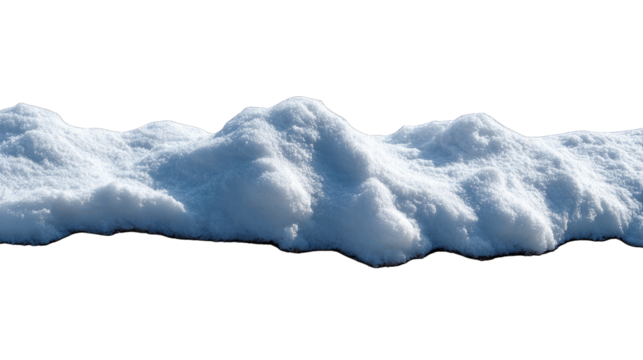 Fresh Snow Drift: A pristine snowdrift rests gracefully, its undulating surface reflecting a play of light and shadow, creating a serene winter tableau.
