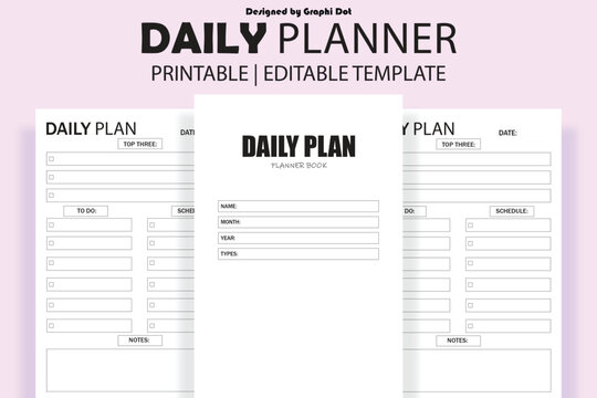 Daily Planner Checklist Template, Professionally Designed Customizable Planner Templates