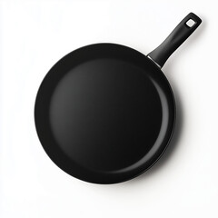 a_non-stick_frying_pan_with_flat_black_surface