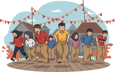 Obraz premium Perlombaan 