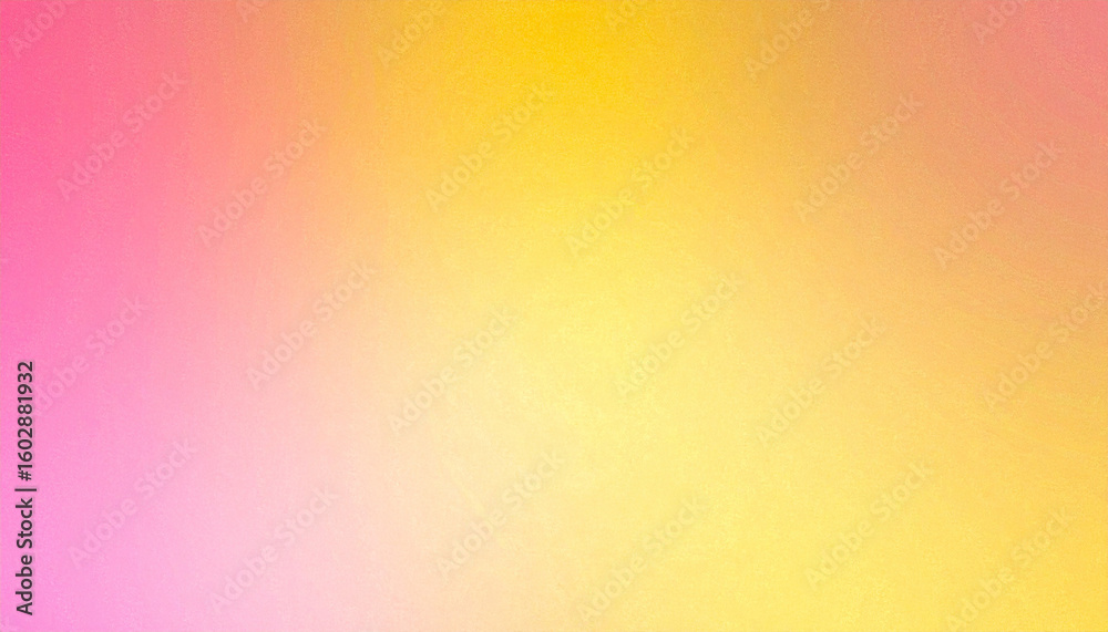 Poster yellow and pink color gradient with noise texture effect. abstract backdrop.