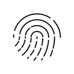 Fingerprint logo vector illustration