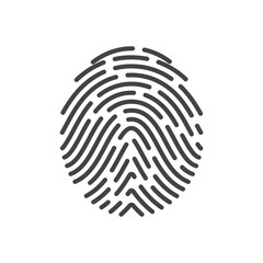 Fingerprint logo vector illustration