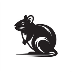 WebFloral Agouti Silhouette SVG with Swirling Vines for Cricut and Laser Cutting Botanical Animal Clipart Black Outline Art