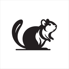WebFloral Agouti Silhouette SVG with Swirling Vines for Cricut and Laser Cutting Botanical Animal Clipart Black Outline Art
