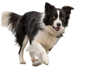 Fototapeta premium Border Collie on transparent background