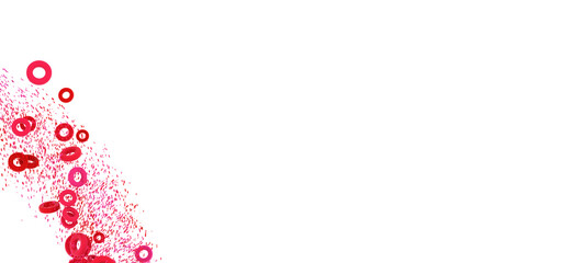 Modern abstract background with pink circles and a white space. Perfect for presentations and designs.