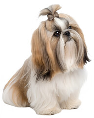 Shih Tzu on transparent background