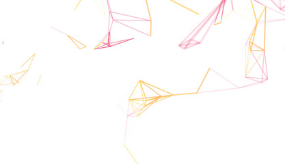 Modern abstract background with pink and gold geometric lines. Ideal for tech, design, and corporate projects.