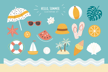 summer seamless pattern