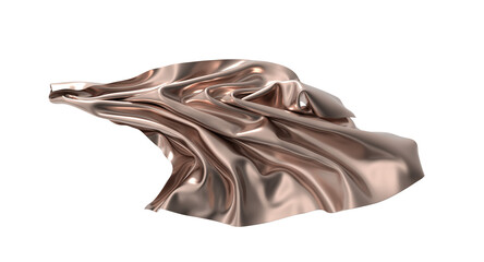Rose Gold Fabric Drape, Elegant Texture