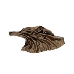 Abstract Bronze Fabric Drape