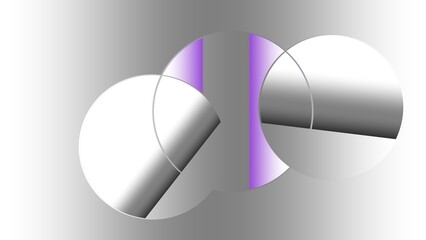 Minimalistisches Design mit Kreisen 