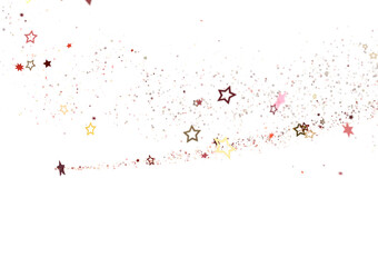 Naklejka premium Stars - Festive christmas card. Isolated illustration white background. -
