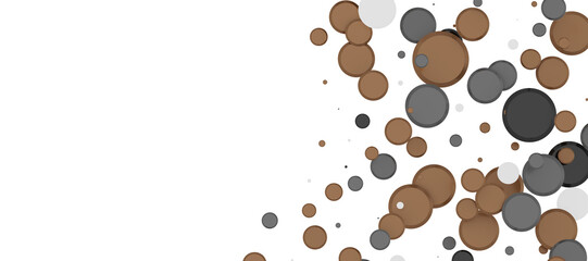 Radiant Revelry: Enthralling 3D Illustration of Shining gold Confetti