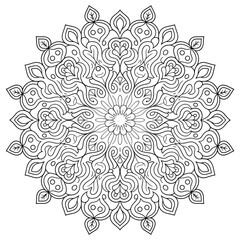 ornamental round lace pattern