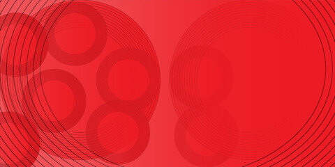 Obraz premium Abstract modern background with dynamic circle shapes and halftone dots. Orange yellow gradient geometric shapes element. Suit for booklet, banner, cover, poster, flyer, website, brochure