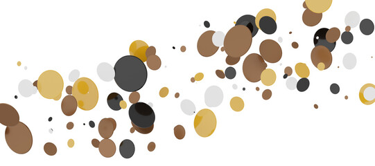 silver confetti explosion festive background