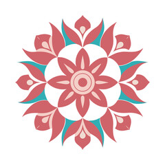 Whimsical Garden Mandala Vector Art